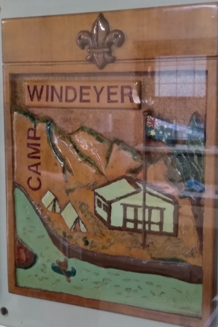 Carved relief map of Windeyer