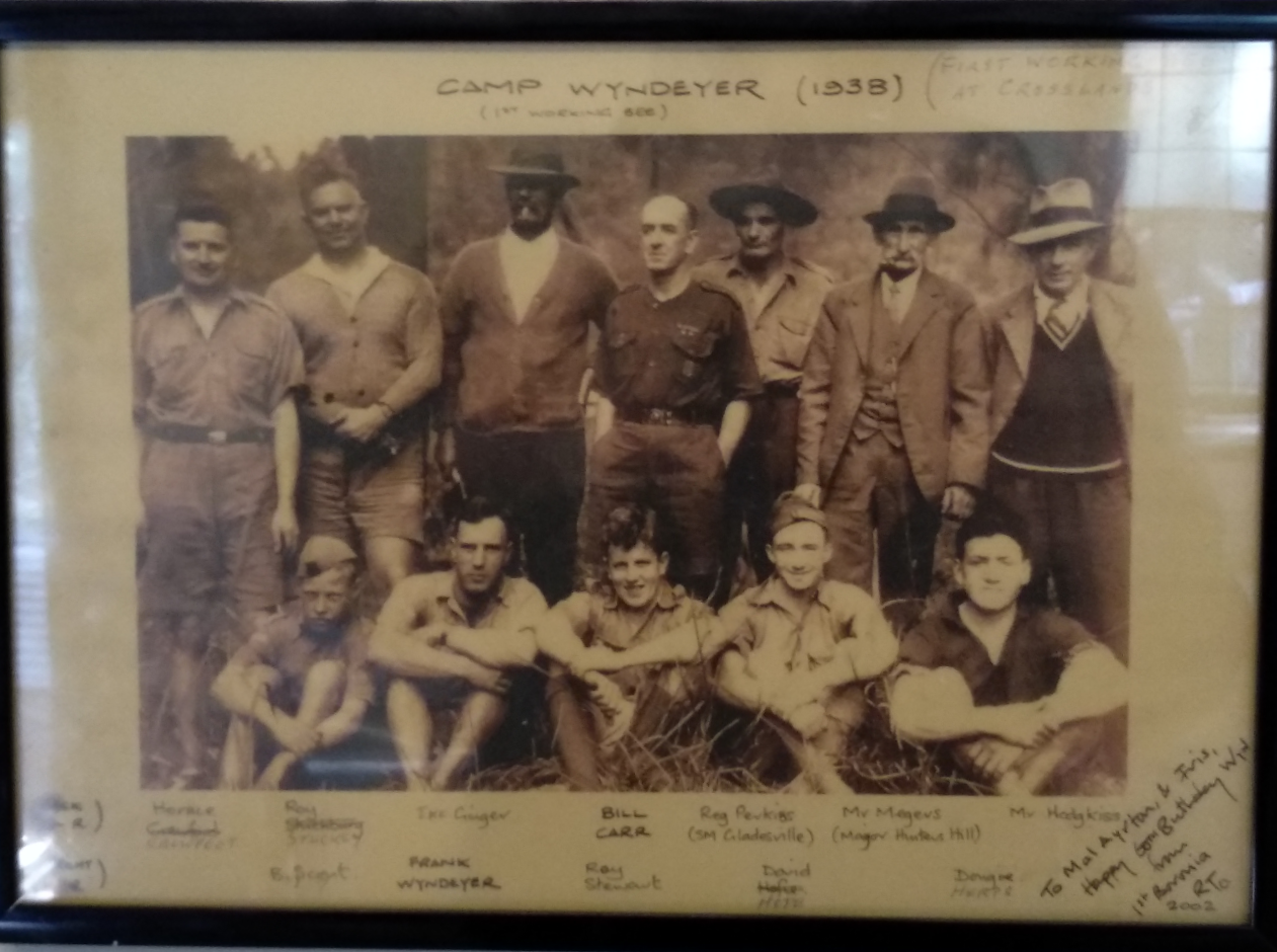 1938 Photo - Men from Moocooboolah at the 1st Working Bee for Camp Windeyer